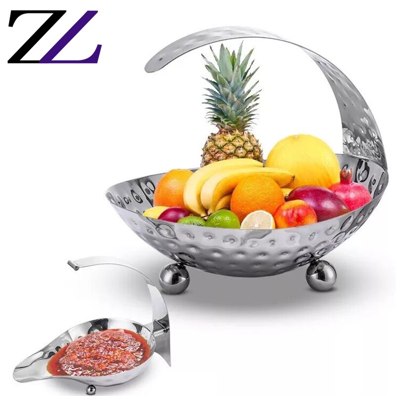 Punch Bowl Manufacturer - Silver Metal Creative Design Stainless Steel