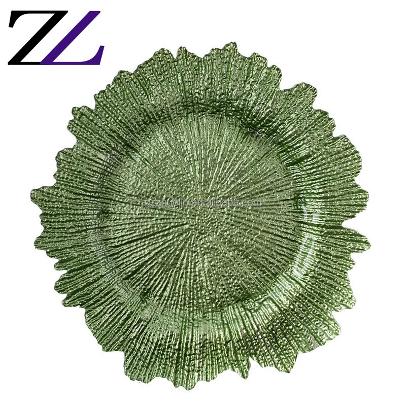 Charger Plate Manufacturer - Creative Texture Gold Charging Plates Set