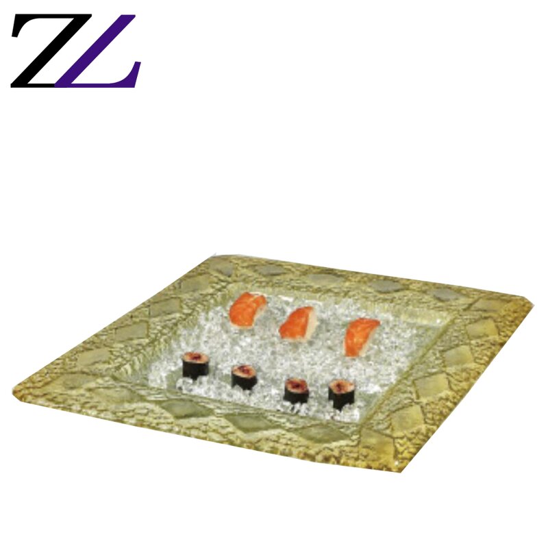 Glass Plates Supplier - Round Purple Eco Plates Kitchen Dinner Set