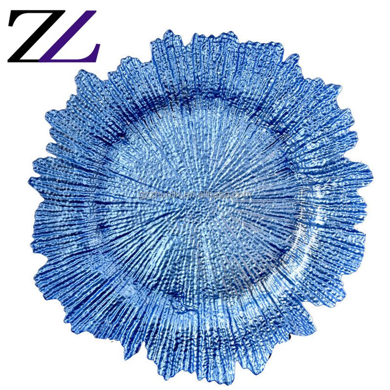 Charger Plate Manufacturer - Creative Texture Gold Charging Plates Set