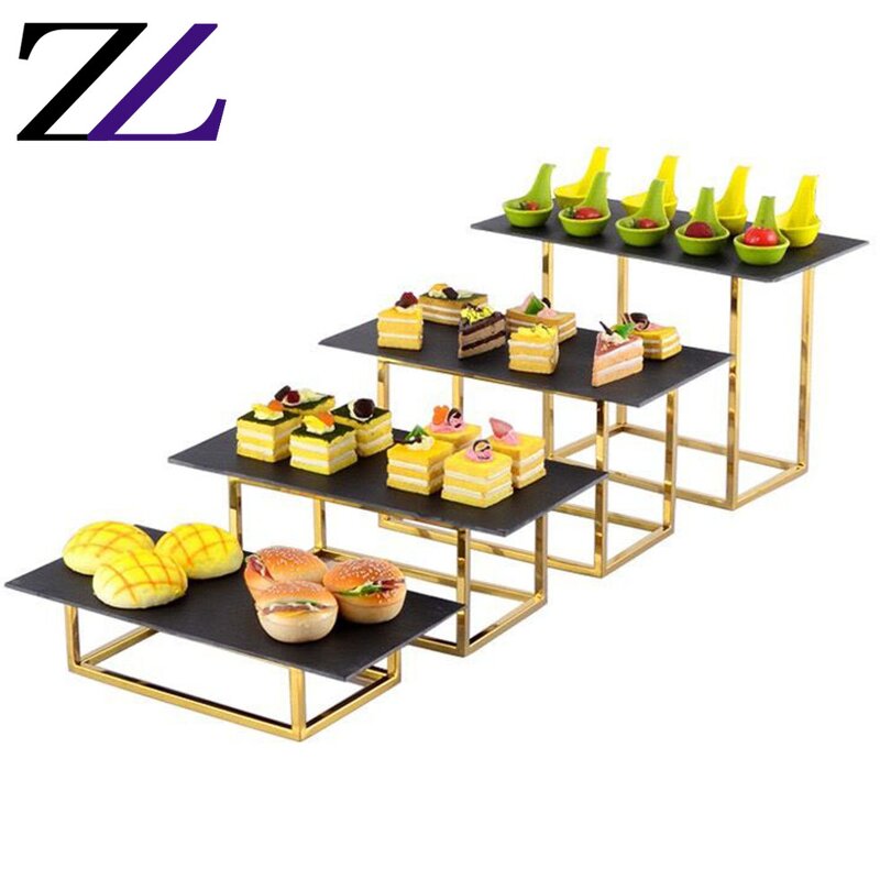 Cake Display Stand Manufacturer - Ceramic Round Plates 3 Tier Tea Stand