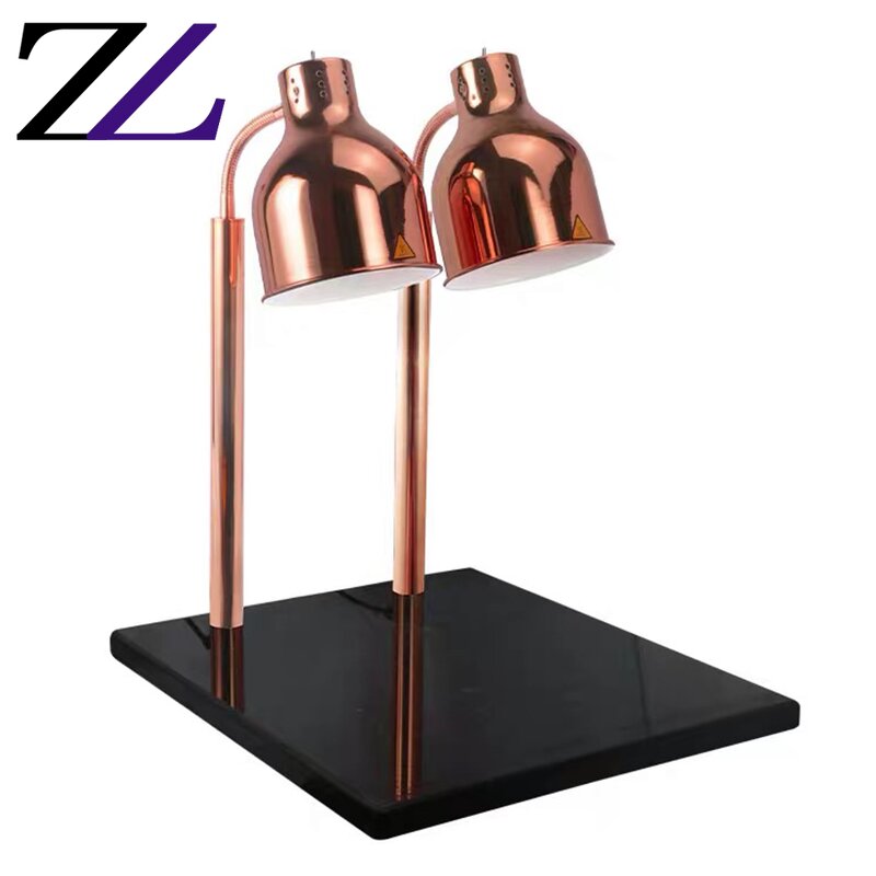 Food Warmer Lamp Factory - Battery Powered Black Marble Base Lamp