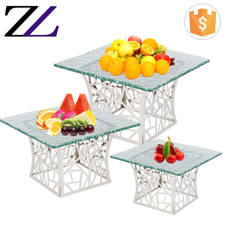 Dessert Display Stand Supplier - Gold 3 Tier Birdcage Cupcake Catering