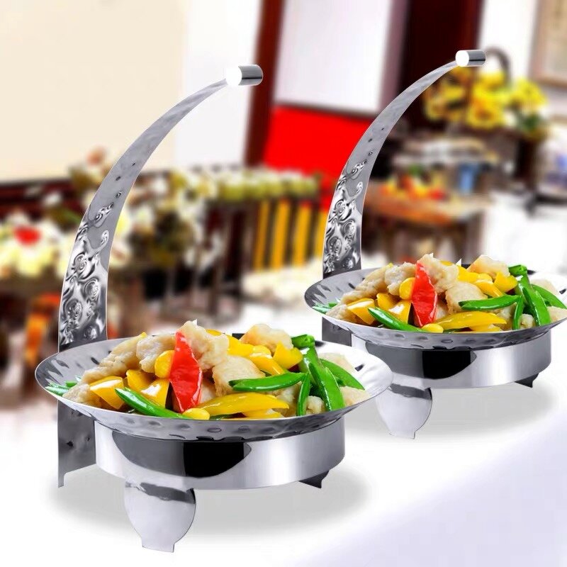 Serving Bowl Factory - Silver Plated Hammered Stainless Steel Fruit