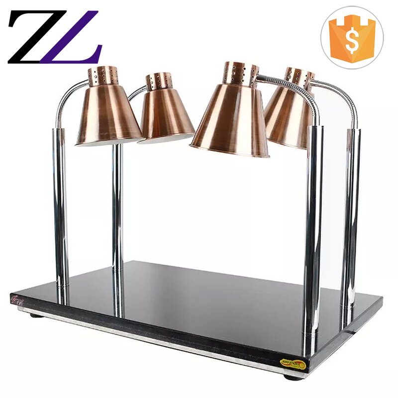 Buffet Lamp Supplier - 2 Tank Luxury Marble Gold Table Base Light