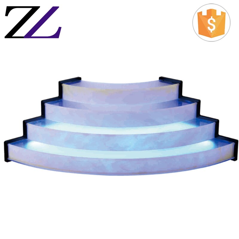 Acrylic Cake Stand Supplier - Pyramid Tower Shape Led Light Tableware