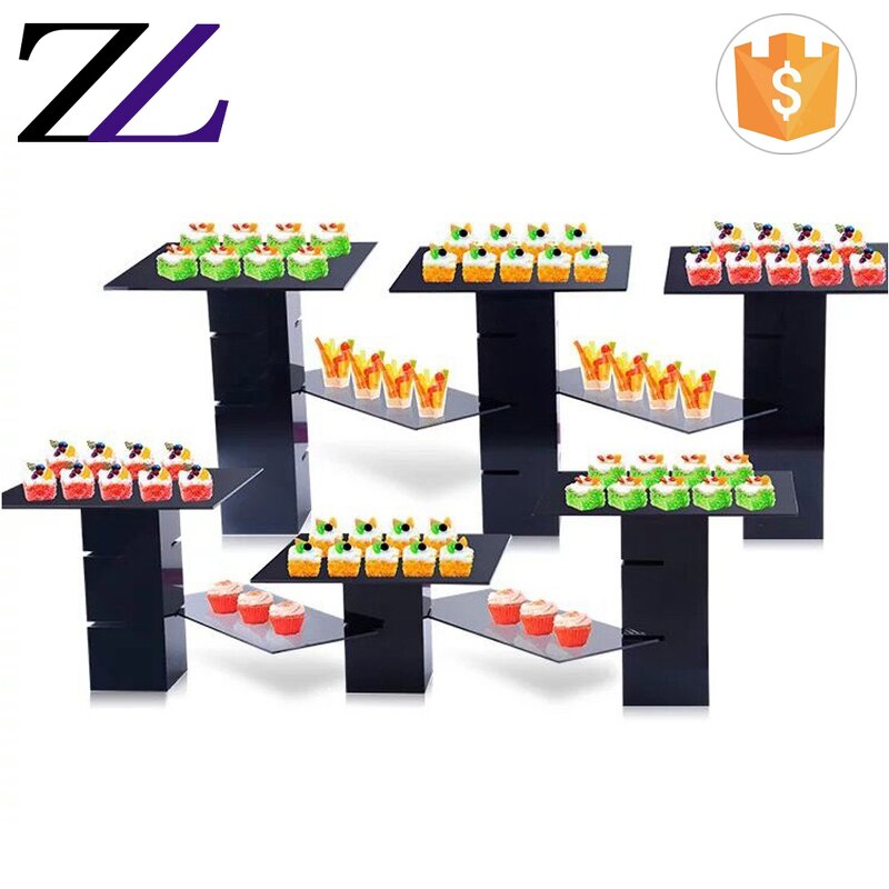 Acrylic Dessert Stand Manufacturer - Decorative Mirror Cake Display Riser