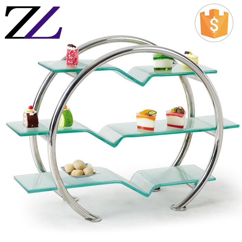 Dessert Display Stand Factory - Stainless Steel Glass Cocktail Tree