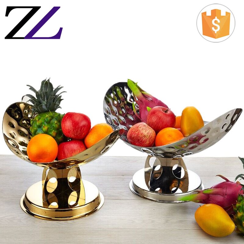 Serving Bowl Factory - Silver Plated Hammered Stainless Steel Fruit