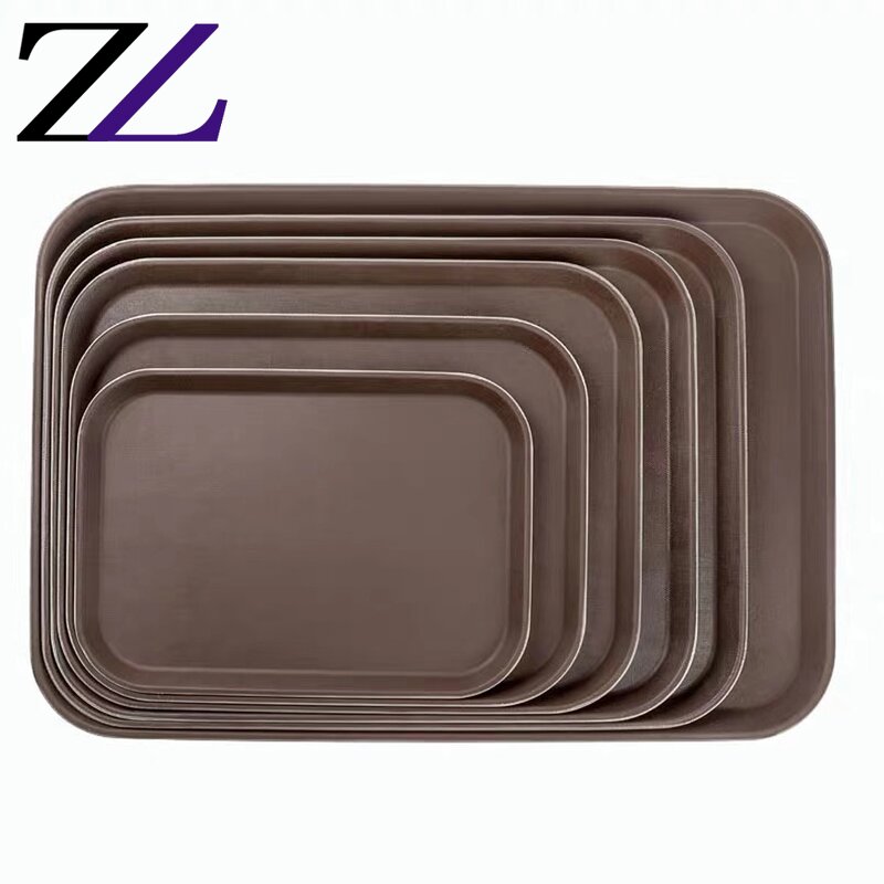 Serving Tray Manufacturer - Non-slip Oval Rectangular Plastic Arab Tray