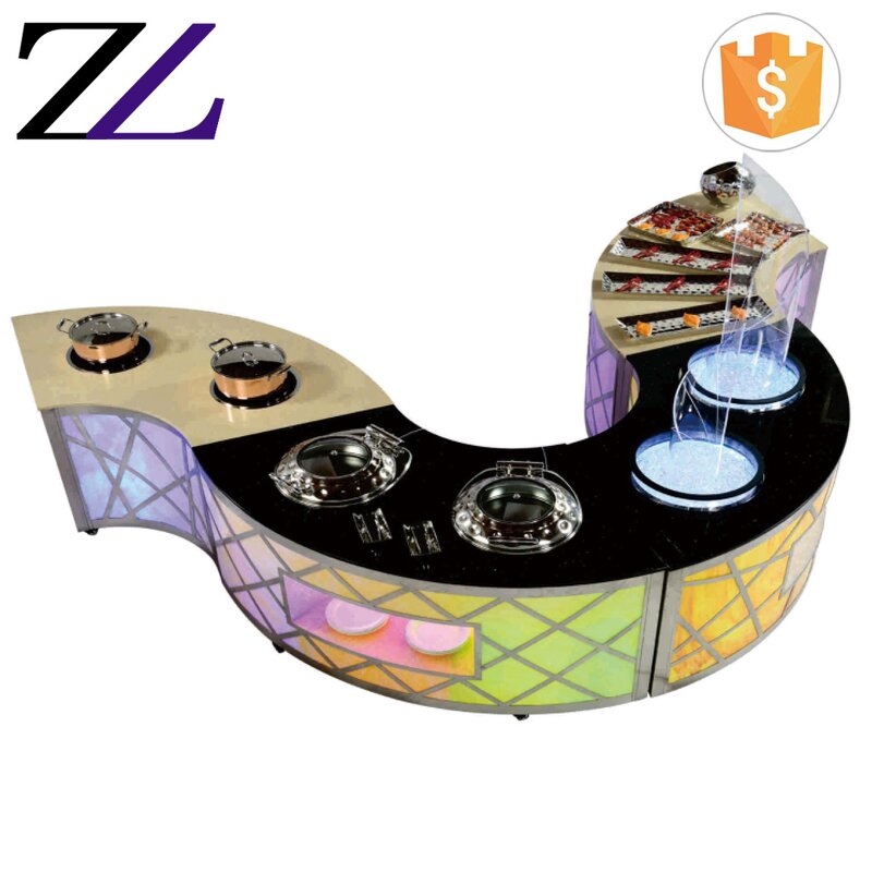 Buffet Table Manufacturer - Induction Cooking Food Display Service Station