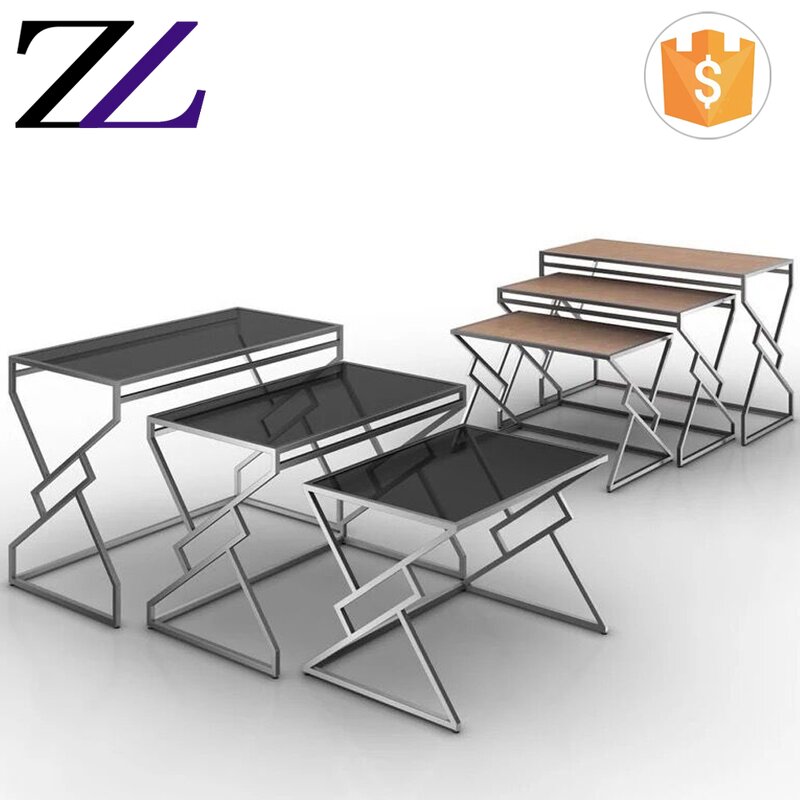 Buffet Table Supplier - Luxury Metal Rectangular Wooden Catering Equipment