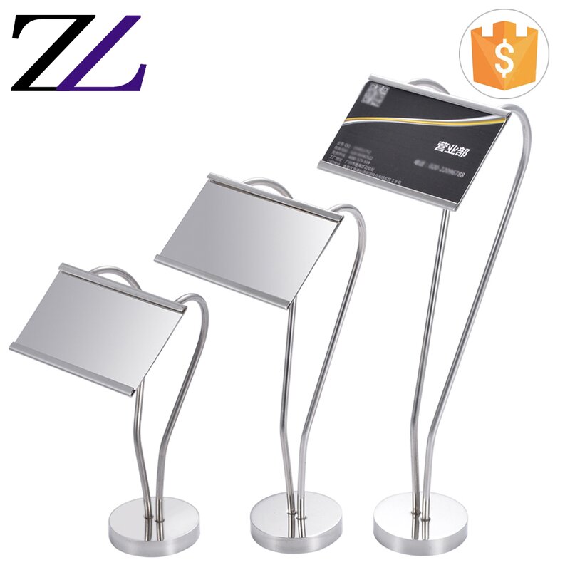 Table Number Holder Manufacturer - Stainless Steel Metal Menu Stand
