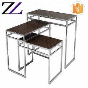 Buffet Table Supplier - Luxury Metal Rectangular Wooden Catering Equipment