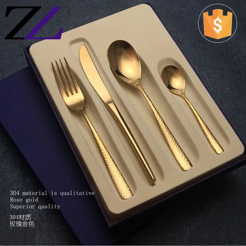 Cutlery Set Supplier - 18/10 Stainless Steel Gold Plated Wholesale