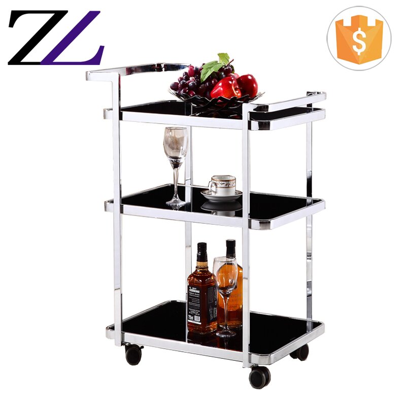 Coffee Tea Trolley Manufacturer - Stainless Steel Hotel Room Service Cart