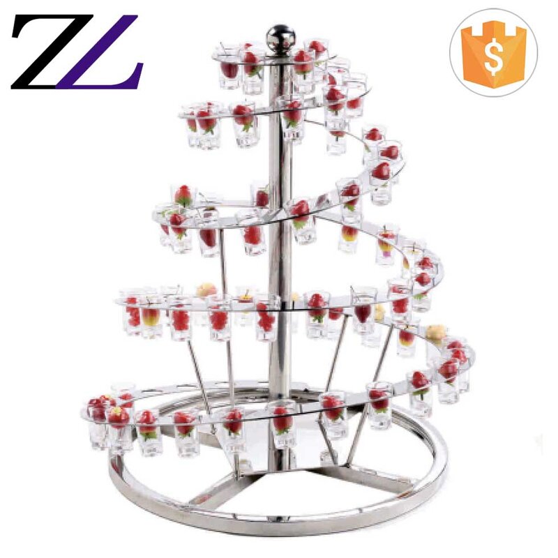 Dessert Display Stand Factory - Stainless Steel Glass Cocktail Tree