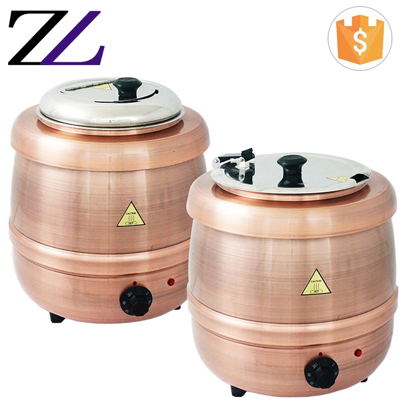 Electric Soup Warmer Manufacturer - Rose Gold Copper Roll Top Buffet