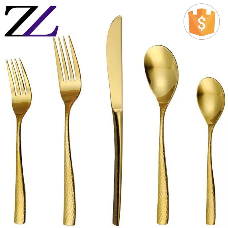 Cutlery Set Supplier - 18/10 Stainless Steel Gold Plated Wholesale