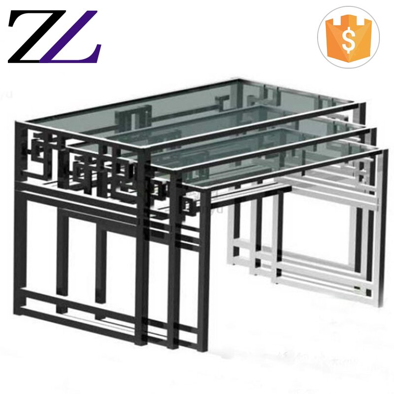 Outdoor Buffet Table Supplier - Stainless Steel Rectangular Mirror Glass