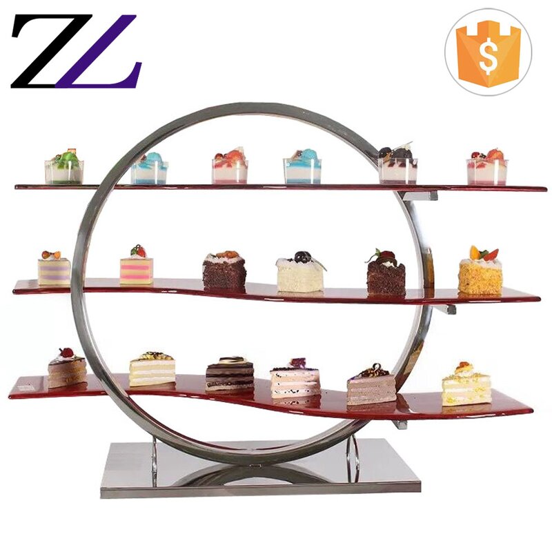 Dessert Display Stand Factory - Stainless Steel Glass Cocktail Tree