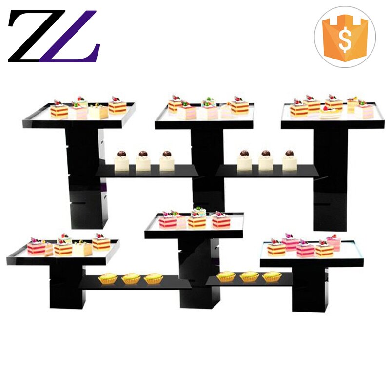 Acrylic Dessert Stand Manufacturer - Decorative Mirror Cake Display Riser