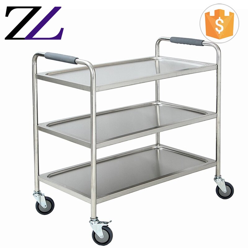 Serving Cart Factory - 4 Tier Stainless Steel Aircraft Buffet Cart