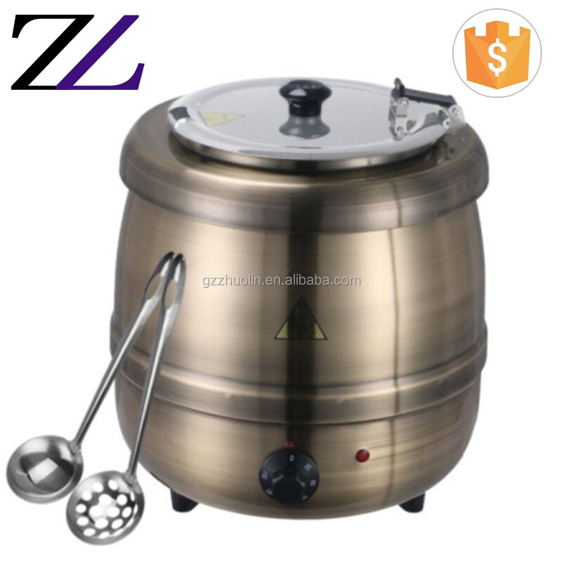 Soup Warmer Station Supplier - Porcelain Buffet Serving Set Stainless Steel