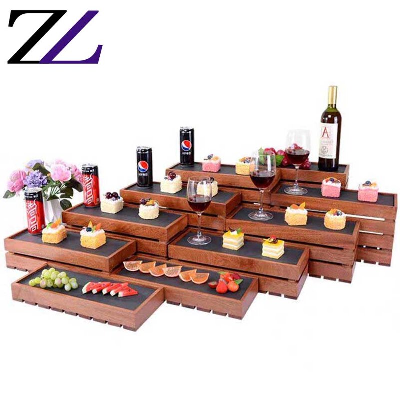 Wooden Buffet Stand Factory - Saudi Arabic 3 Tier Cake Buffet Raiser