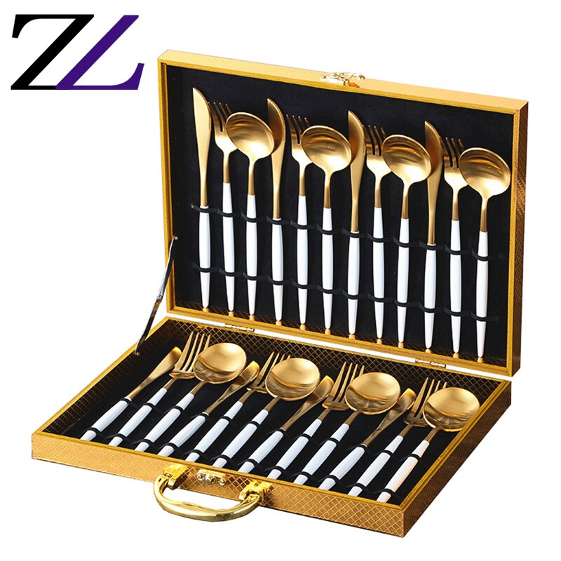 Flatware Set Manufacturer - Luxury Gold Stainless Steel Personalized