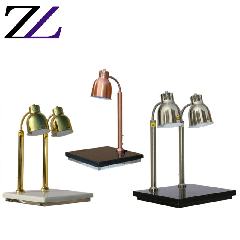 Food Warmer Lamp Factory - Battery Powered Black Marble Base Lamp