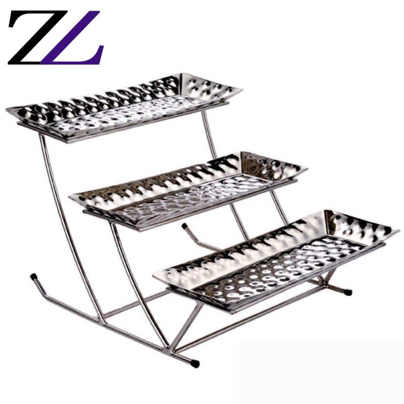 Cake Display Stand Factory - Popping Banquet Glass Fruit Plate Decoration