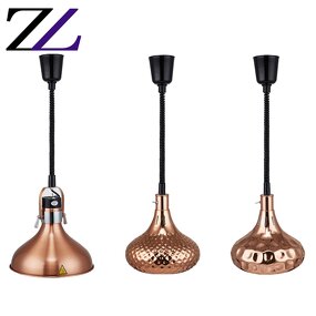 Infrared Heat Lamp Supplier - Hammered Stainless Steel Adjustable 250W