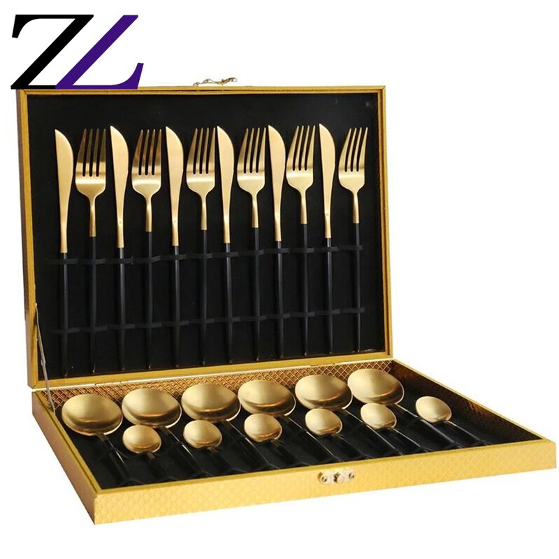 Flatware Set Manufacturer - Luxury Gold Stainless Steel Personalized