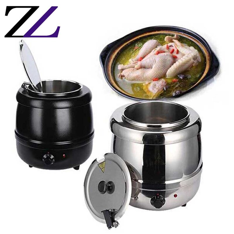 Electric Soup Warmer Factory - 10L Hydraulic Stainless Steel Marmite