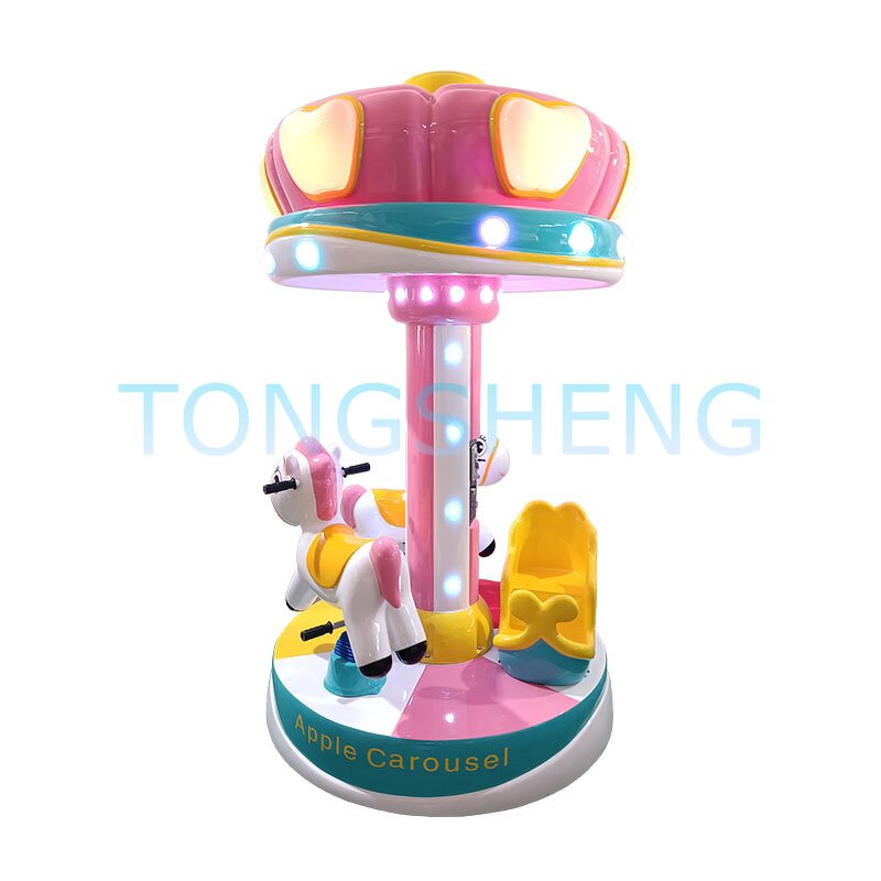 Carousel Ride Manufacturer - Coin Operated 2-3 Player Apple Carousel
