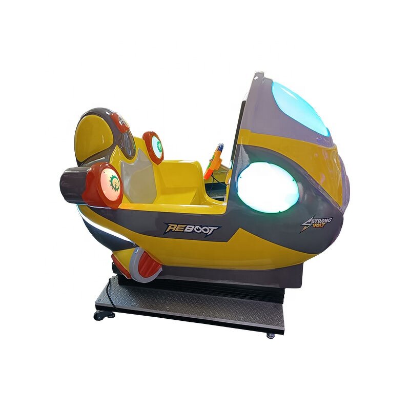 Kiddie Ride Manufacturer - Factory Sale LED Lights Plane Rocking Ride
