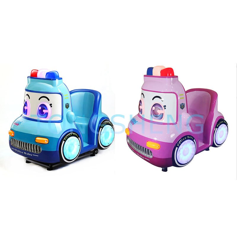 Kiddie Ride Manufacturer - Lovely Blue Fiberglass 3D Swing Car Ride