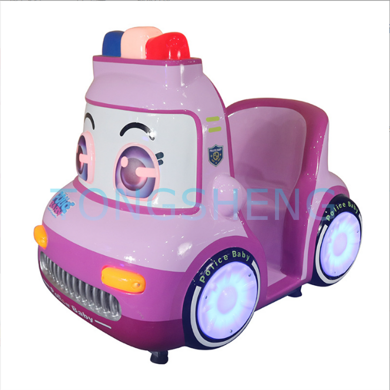 Kiddie Ride Manufacturer - Lovely Blue Fiberglass 3D Swing Car Ride