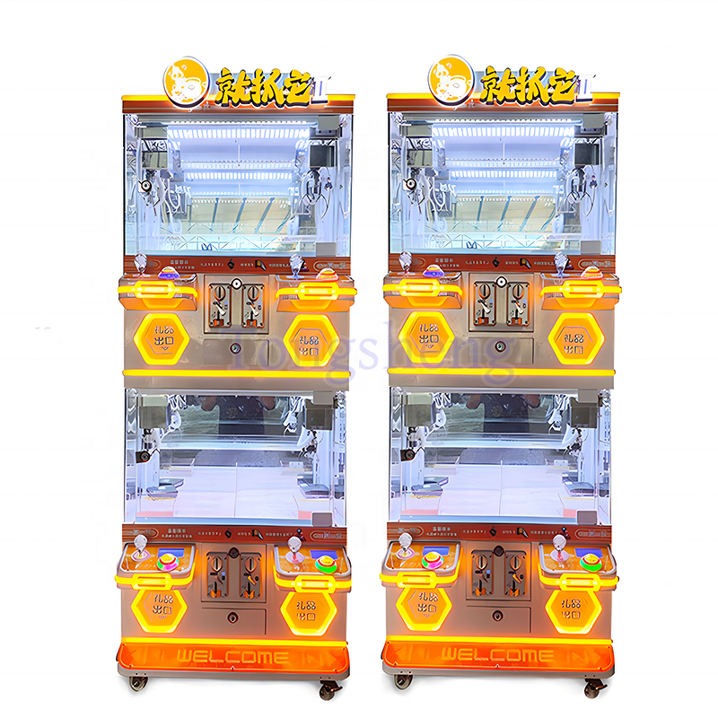 Mini Claw Machine Manufacturer - 4 Players Small Doll Plush Crane Game
