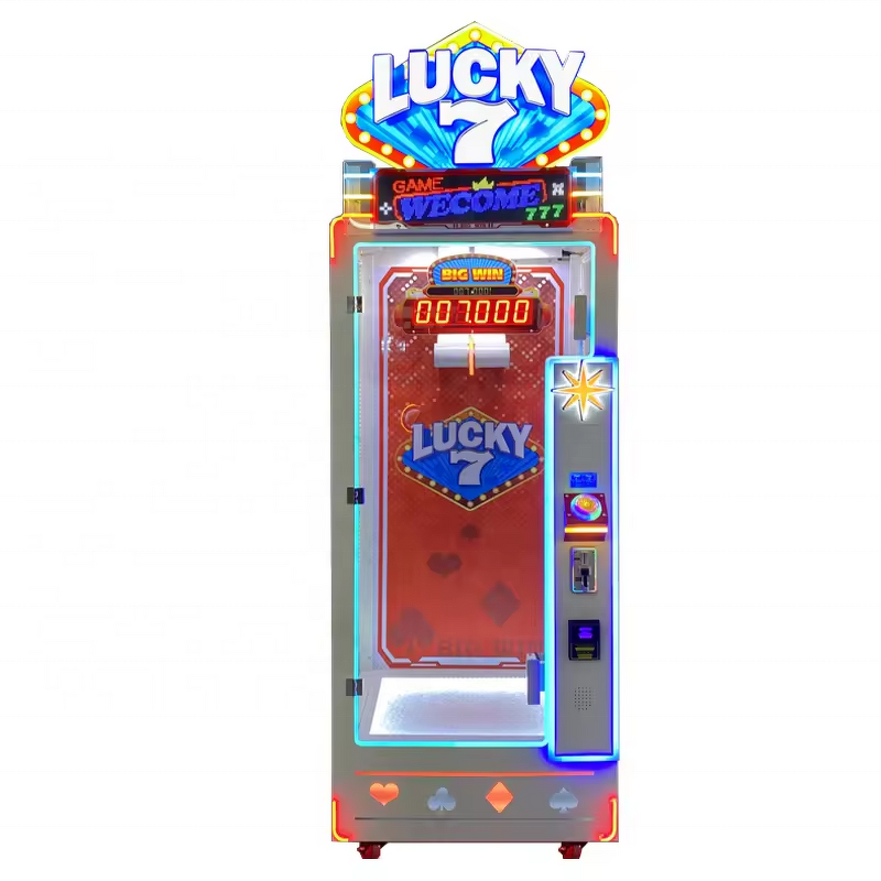 Cut Prize Game Manufacturer - Coin Operated Lucky 7 Plush Toy Machine