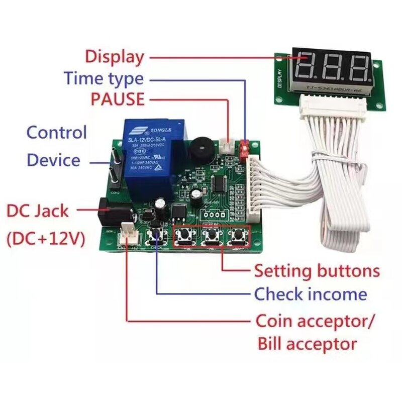 Timer Control Board Supplier - JY-172 for Coin Acceptor Washing Machine