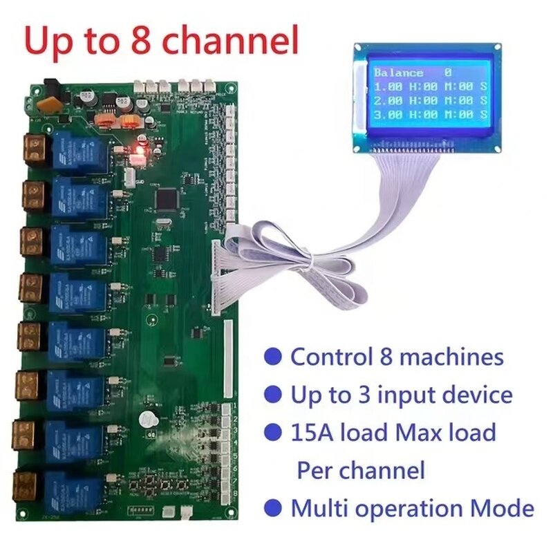 Time Control Board Supplier - JY-258 8 Channels Coin Banknote PCB