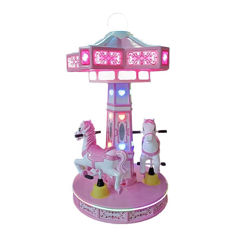Carousel Ride Manufacturer - Fiberglass 3 Seats Kids Merry Go Round