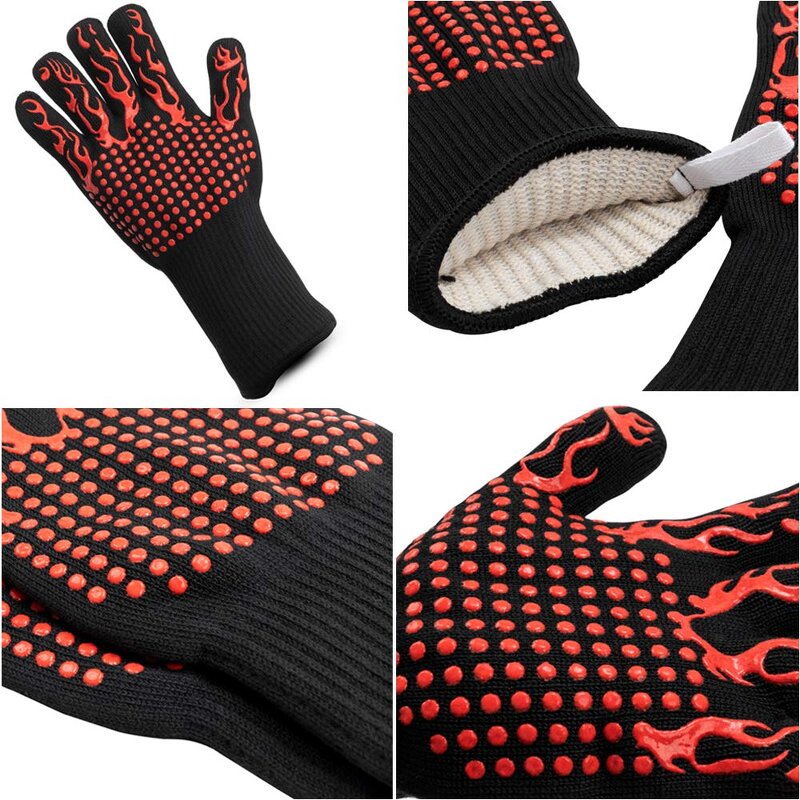 BBQ Glove Manufacturer - Cooking Grilling Heat Resistant Silicone Mitts