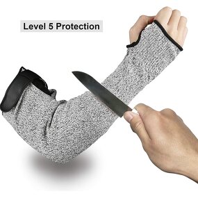 Arm Guard Sleeves Manufacturer - HPPE Level 5 Adjustable Long Arm