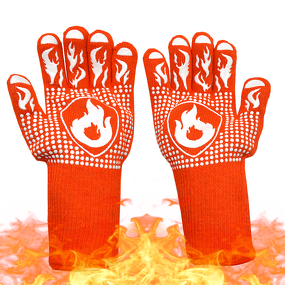 BBQ Grill Gloves Manufacturer - Custom Logo Silicone Aramid 1472 F