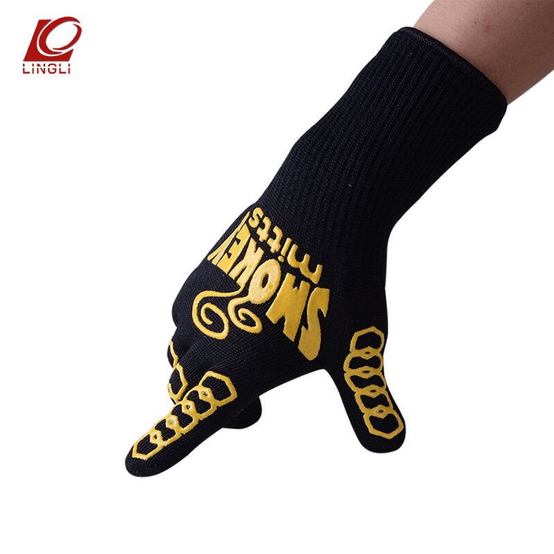 BBQ Gloves Manufacturer - 800 Degree 1472F Silicone Cooking Kitchen