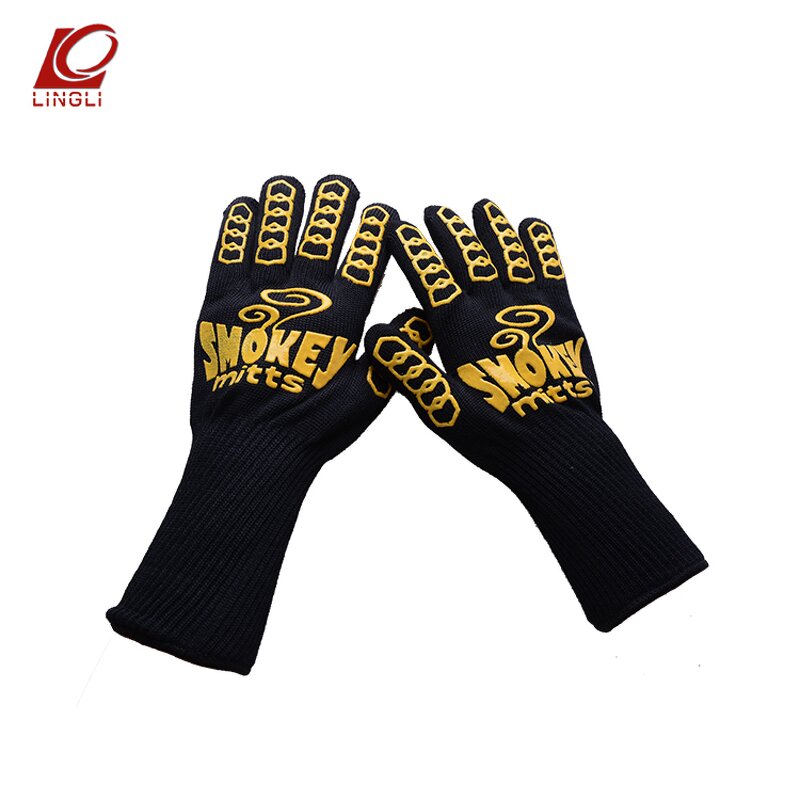 BBQ Gloves Manufacturer - 800 Degree 1472F Silicone Cooking Kitchen