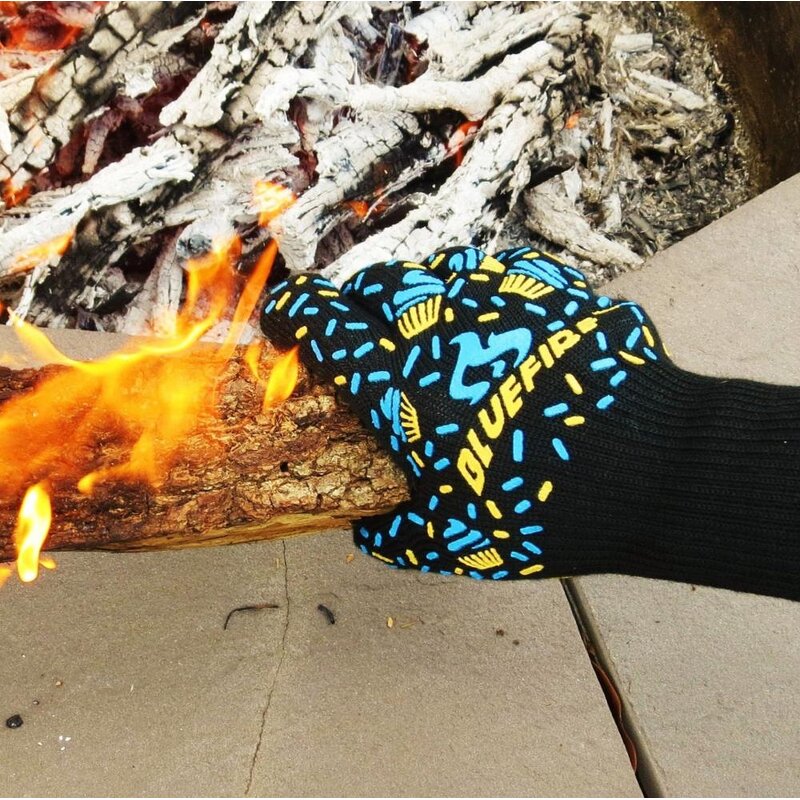 Heat Proof Gloves Manufacturer - BlueFire Pro for BBQ Welding Deyan Fiber